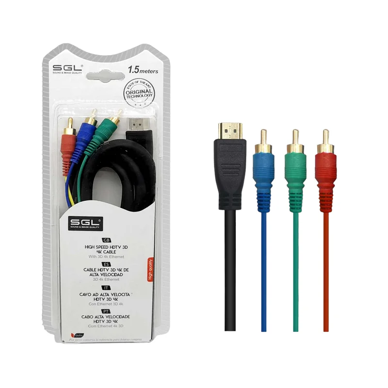 Φωτογραφία προϊόντος: SGL Καλώδιο HDMI σε RCA - 1592-3R - 1.5m - 095363
