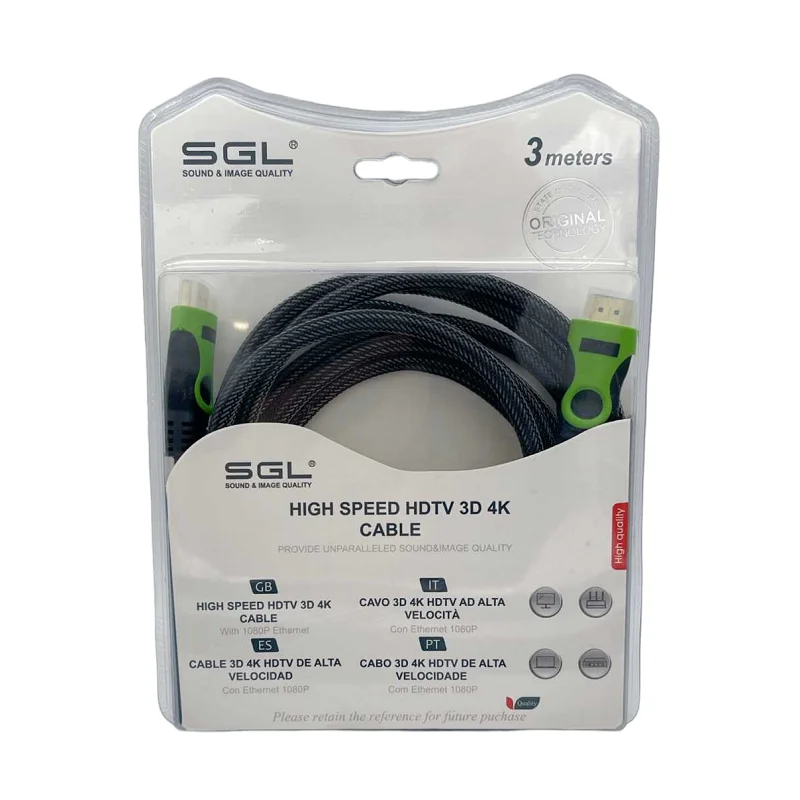 Φωτογραφία προϊόντος: SGL Καλώδιο HDMI - B1593 - 1.4V - Male/Male - 3m - 094892