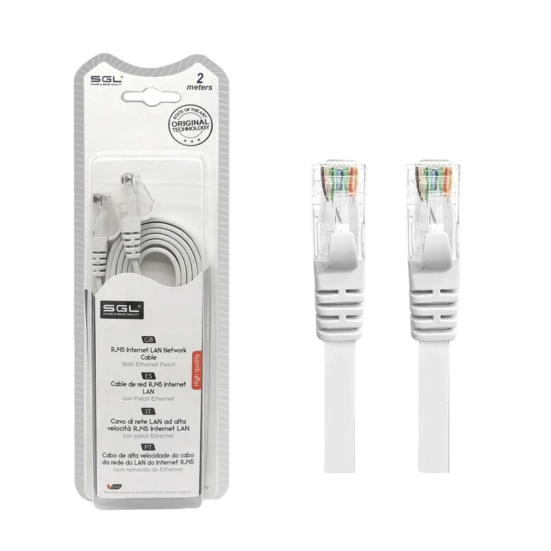 Φωτογραφία προϊόντος: SGL Καλώδιο δικτύου Ethernet - Πλακέ - A8P8C - 2m - 096407