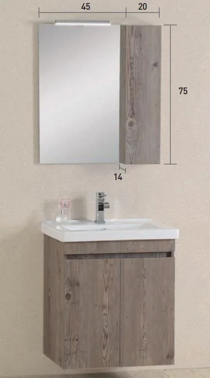 Φωτογραφία προϊόντος: PRO BAGNO Έπιπλο Μπάνιου 952B MATRIX W23 σετ