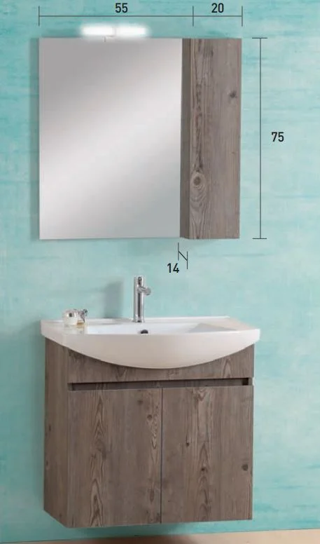 Φωτογραφία προϊόντος: PRO BAGNO Έπιπλο Μπάνιου 955B MATRIX W23 σετ