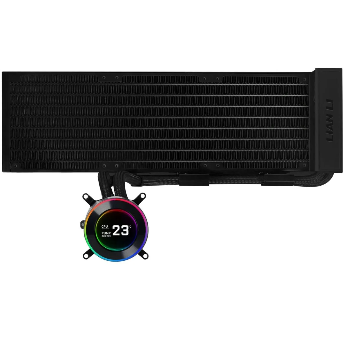Φωτογραφία προϊόντος: Lian Li HydroShift II LCD-C 360 No Fans Black - AIO CPU Liquid Cooler