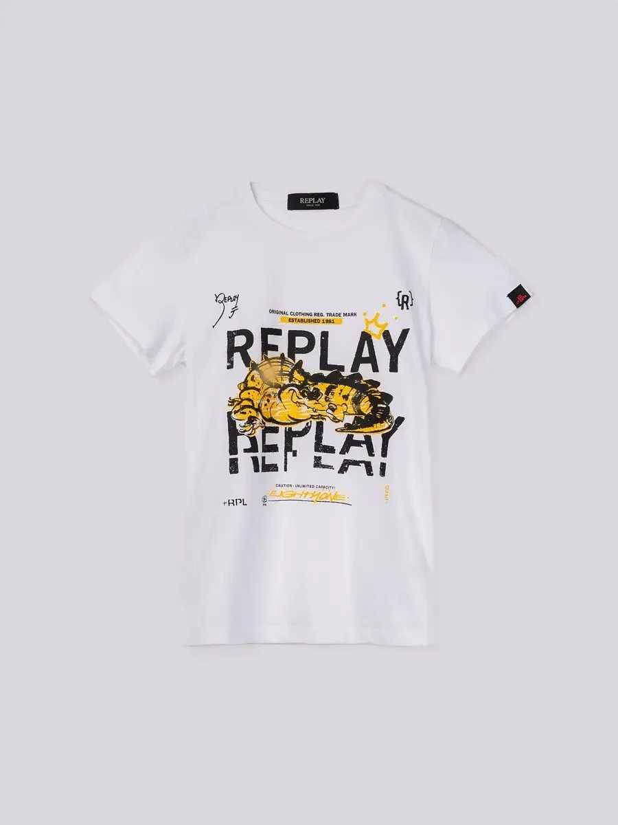 Φωτογραφία προϊόντος: REPLAY T-SHIRT ΠΑΙΔΙΚΟ ΛΕΥΚΟ SB7404.061.2660.001 REGULAR FIT