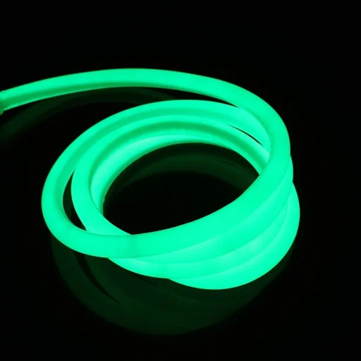 Φωτογραφία προϊόντος: ROUND NEON FLEX ταινία led 360° 230V στροφείο 50m 9W/m 1150lm/m πράσινο dimmable IP65 2835-120/NRGREEN-50 UNIVERSE