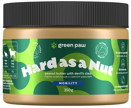 Φωτογραφία προϊόντος: Green Paw Hard as a Nut Φυστικοβούτυρο για την υποστήριξη των οστών & των αρθρώσεων 350gr Green Paw (2070387)
