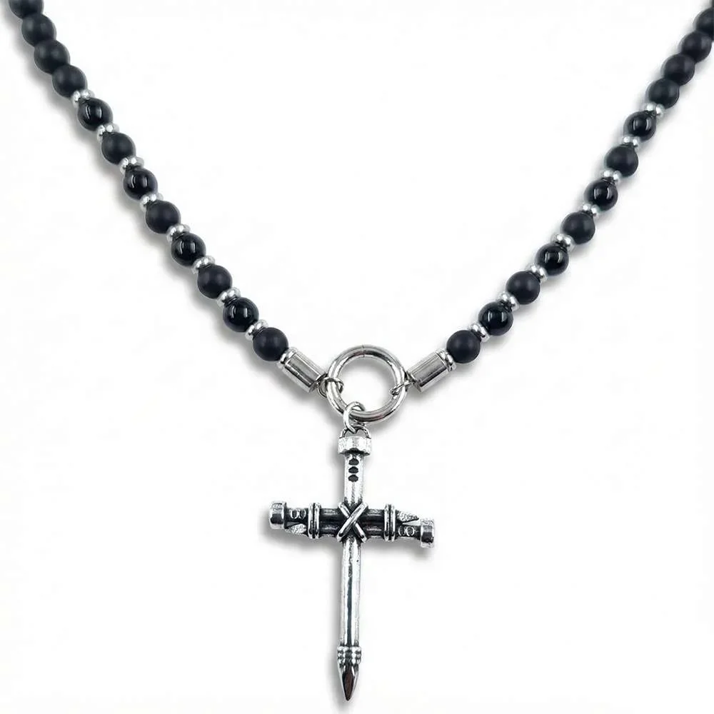 Φωτογραφία προϊόντος: OEM Cross chain with beads