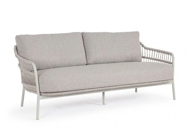 Φωτογραφία προϊόντος: Καναπές Alu-Rope "Talaia" Frost 186.5x85.5x82cm (Bizzotto) (BZ-0660640)