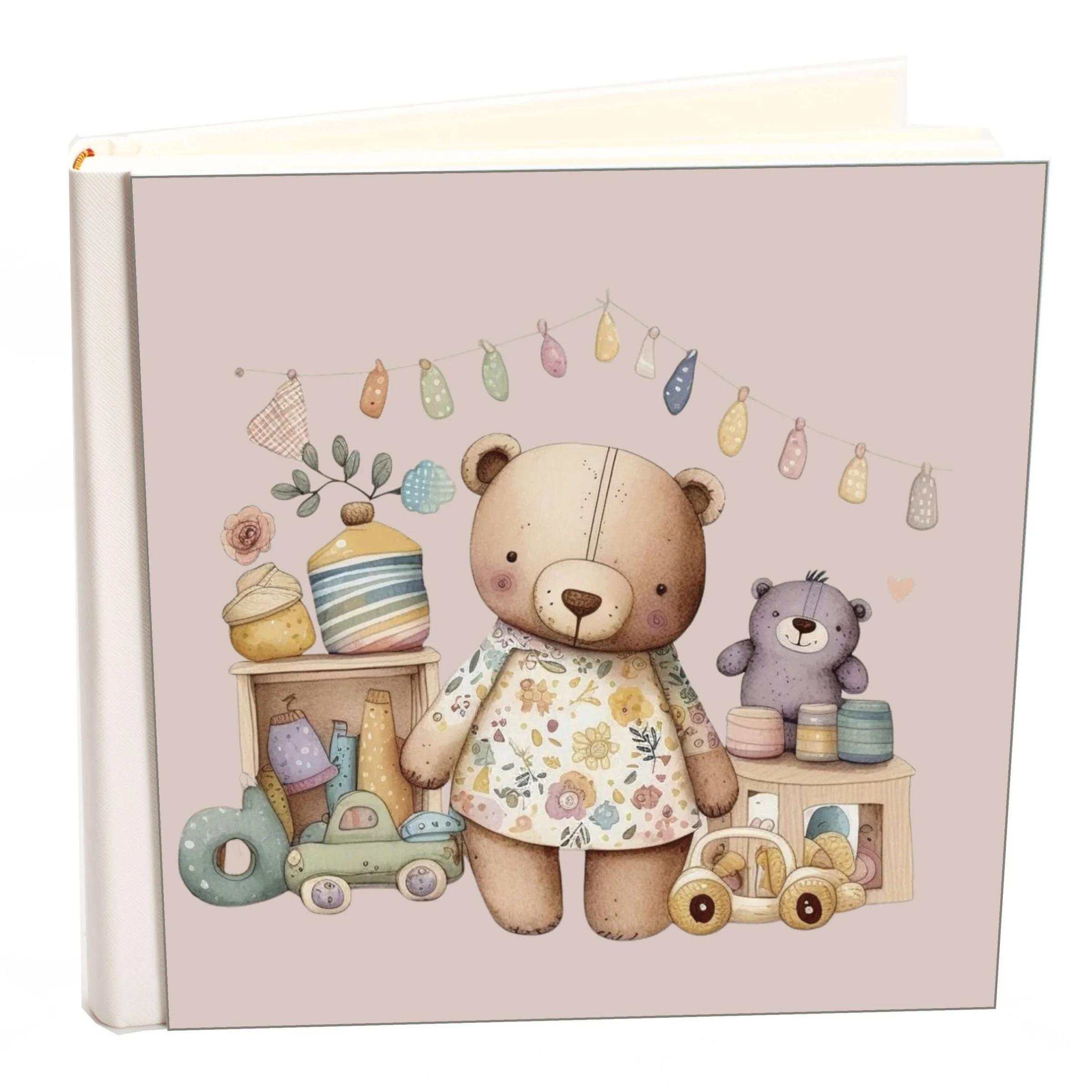 Φωτογραφία προϊόντος: HOPER Άλμπουμ my album teddy bear 01 boho style με ριζόχαρτο 30x30cm και κουτί άλμπουμ