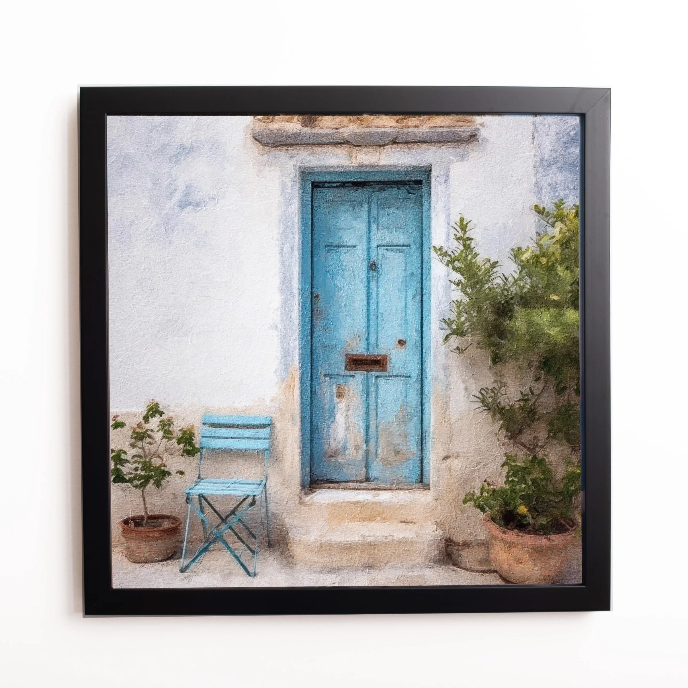 Φωτογραφία προϊόντος: HOPER Θέμα (island 9 ) 1 Κάδρο 37x37cm κορνίζα ξύλινη χρώμα μαυρο θέμα με πλαστικοποίηση (Κ 2033/3+9 island)