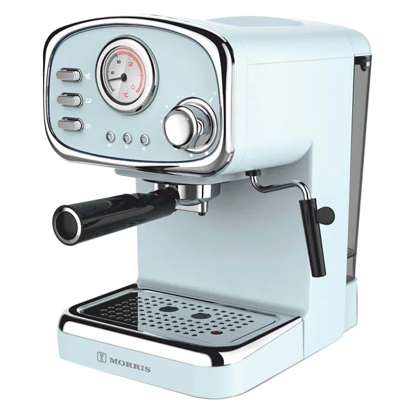 Φωτογραφία προϊόντος: Morris R20809EMB Light Blue Μηχανή Espresso Retro