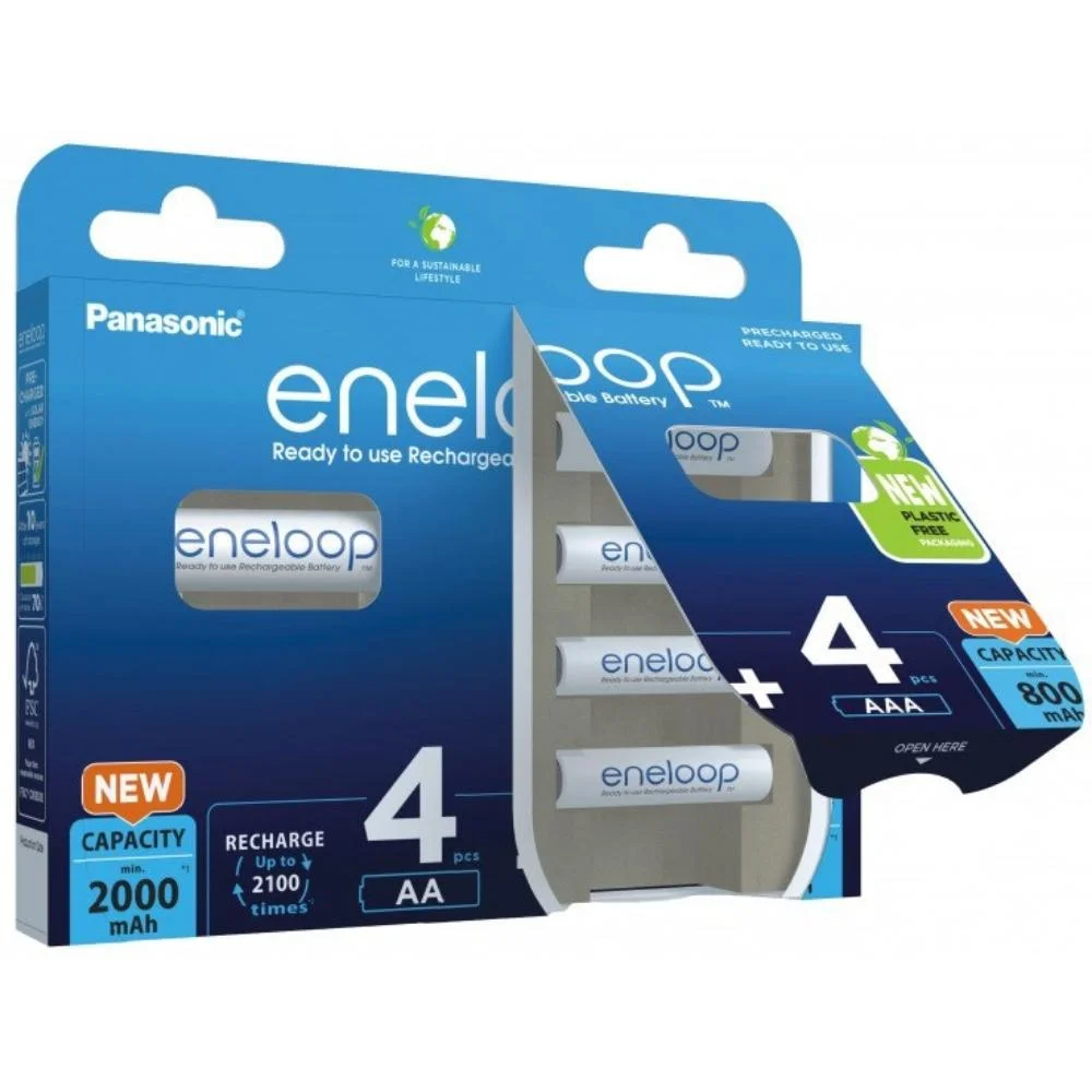 Φωτογραφία προϊόντος: PANASONIC BATTERY Panasonic Eneloop BK-KJMCDE44E 8BE (blister) R03/AAA (PAN19959)