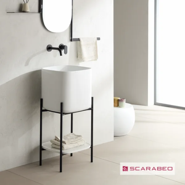 Φωτογραφία προϊόντος: SCARABEO LAILA S 45 / SHELF Επιπλο δαπέδου 45εκ. White 270109-NROP300 + 5503-300