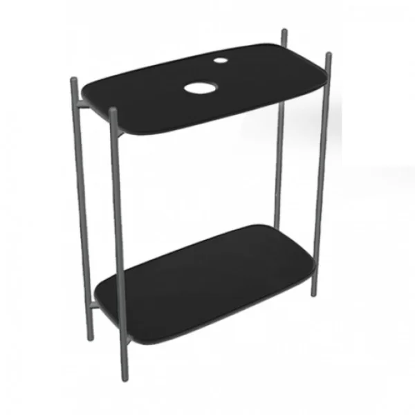 Φωτογραφία προϊόντος: Scarabeo LAILA 75 SHELF Έπιπλο δαπέδου με οπή για μπαταρία Ardesia Μαύρο ματ 27031610-NROP4949