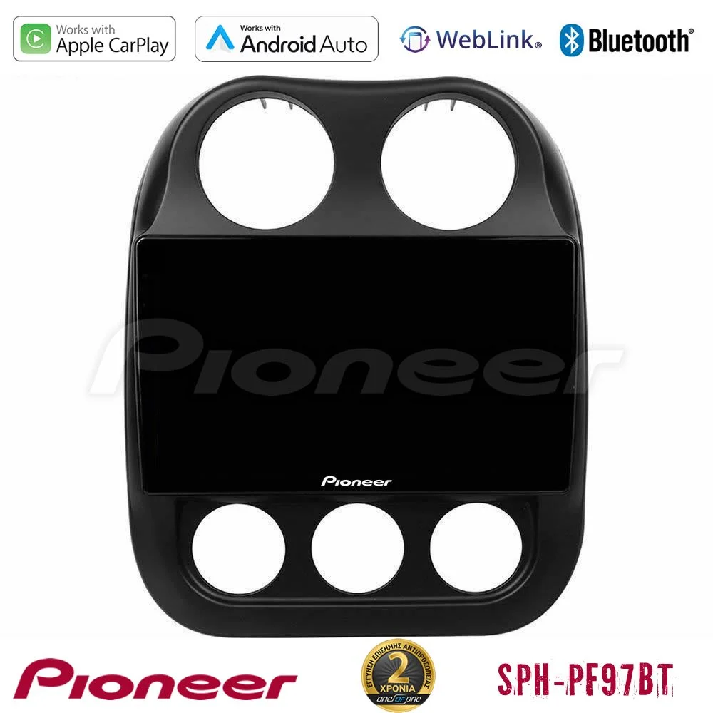 Φωτογραφία προϊόντος: Pioneer SPH-PF97BT Series Jeep Compass 2012-2016 Multimedia Station 9 (Tablet Style) Με Carplay & Android Auto