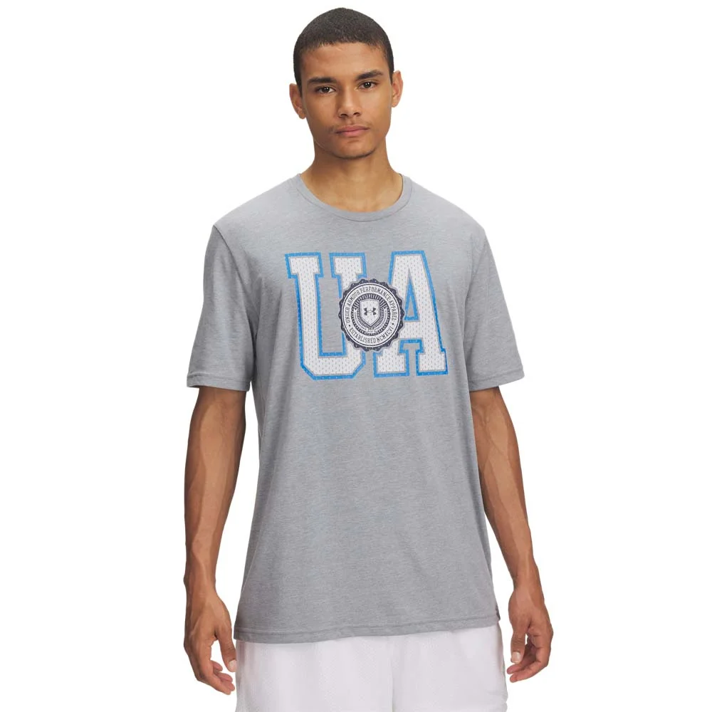 Φωτογραφία προϊόντος: Under Armour Men's College Crest Logo Shortsleeve Tee Γκρι 6005611-035 (Under Armour)