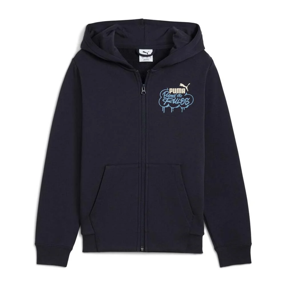 Φωτογραφία προϊόντος: Puma Boy's Mid 90s Full-Zip Fleece Hoodie Μπλε Σκούρο 688469-16 (Puma)