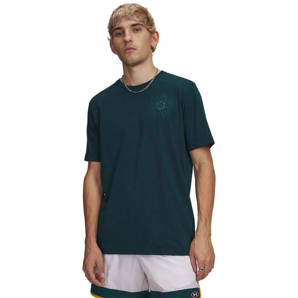Φωτογραφία προϊόντος: Under Armour Men's Radial Wordmark Shortsleeve T-Shirt Πράσινο Σκούρο 6009264-919 (Under Armour)