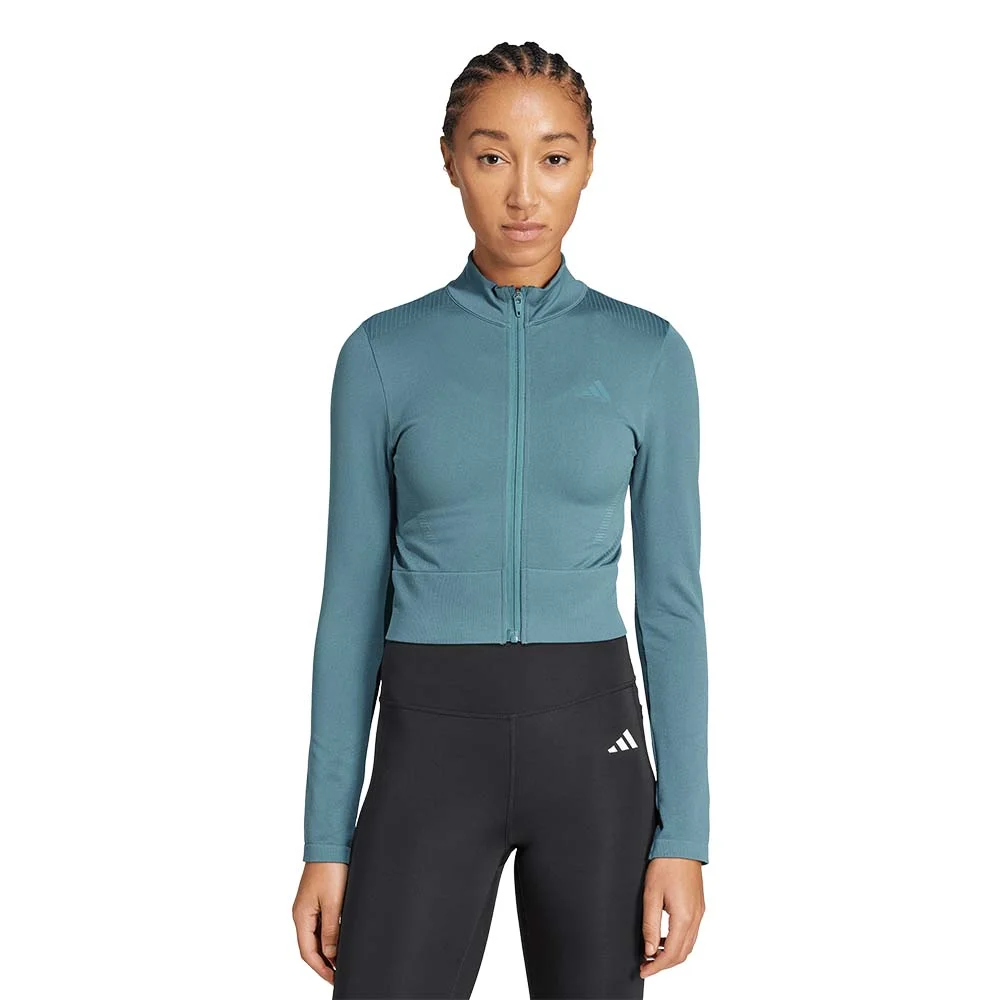 Φωτογραφία προϊόντος: adidas Performance Women's Workout Essentials Knit Jacket Πετρόλ JX3915 (adidas Performance)