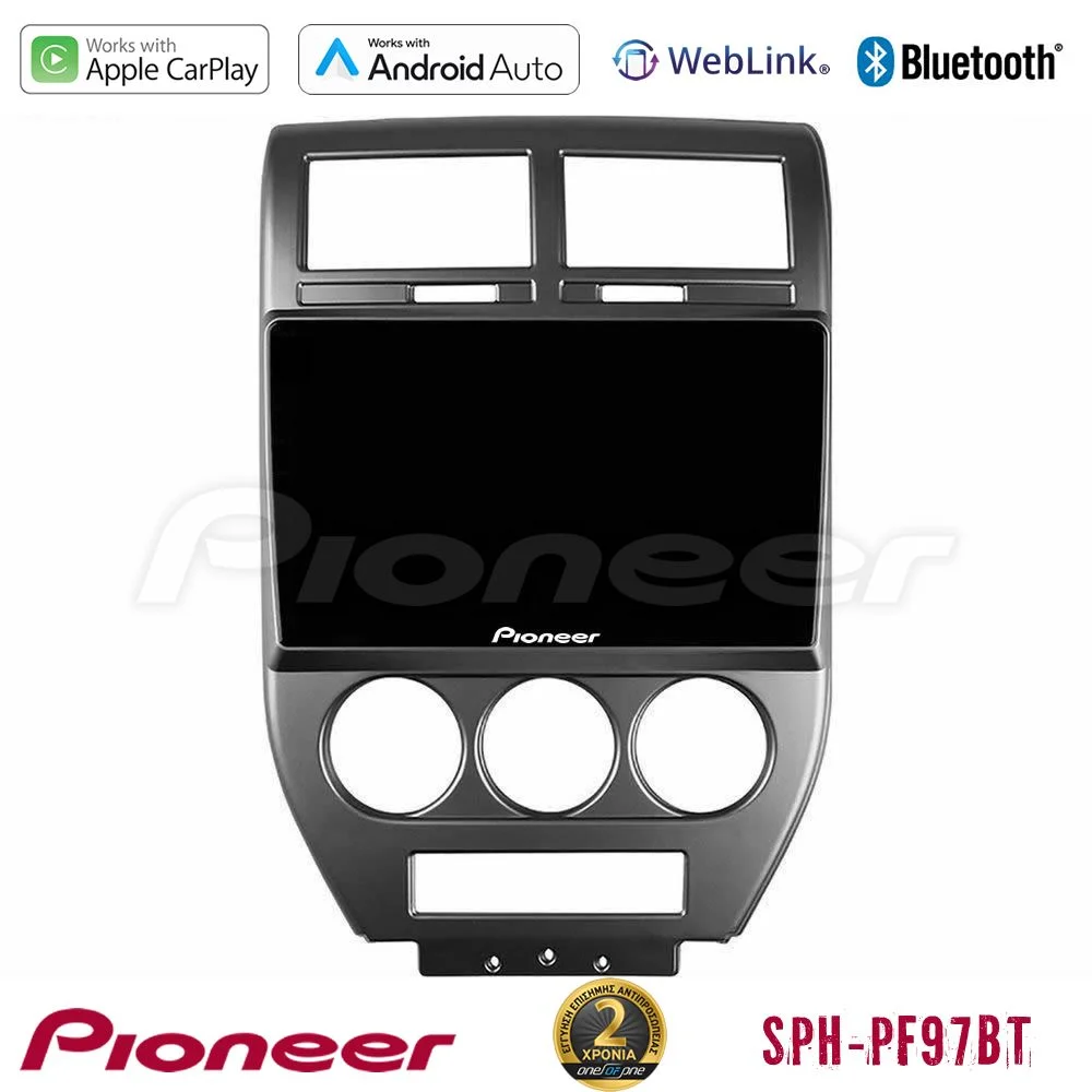 Φωτογραφία προϊόντος: Pioneer SPH-PF97BT Series Jeep Compass/Patriot 2007-2008 Multimedia Station 9 (Tablet Style) Με Carplay & Android Auto