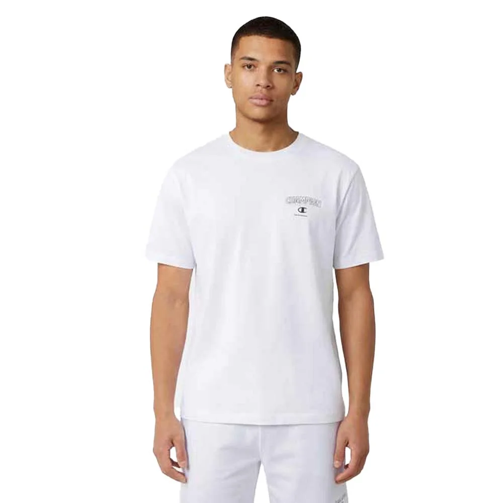 Φωτογραφία προϊόντος: Champion Men's Standard Fit Prnted Chest Logo Shortsleeve T-Shirt Άσπρο 222280-WW001 (Champion)