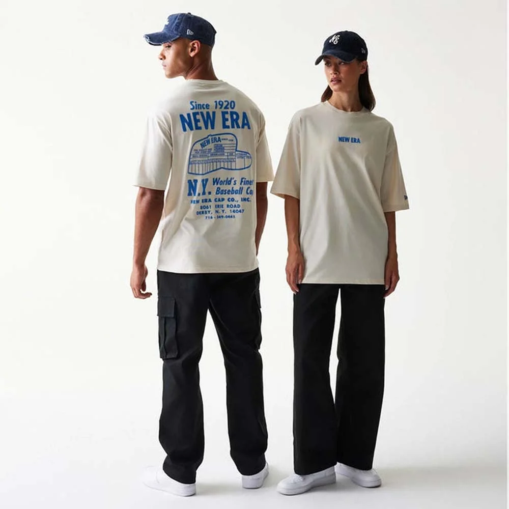 Φωτογραφία προϊόντος: New Era Unisex Graphic Back Print Oversized T-Shirt Μπεζ 60771531 (New Era)