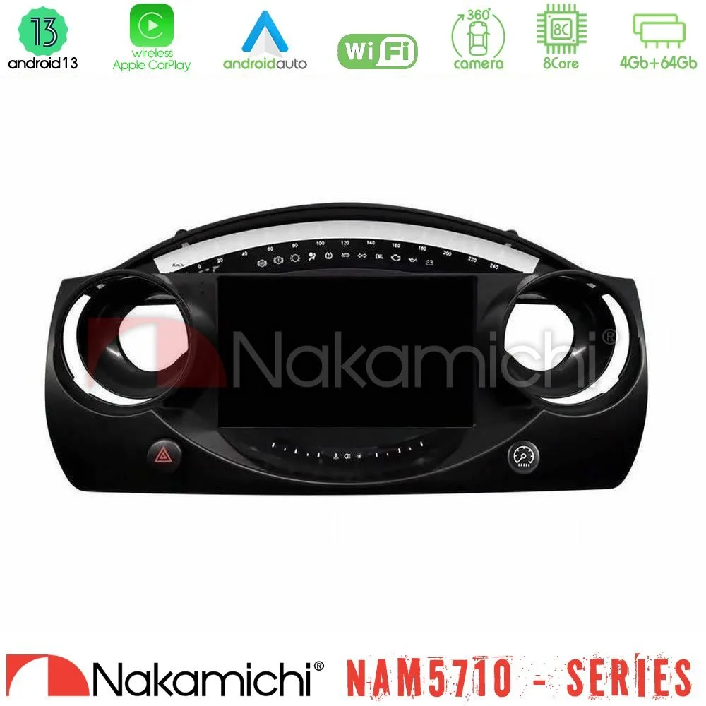Φωτογραφία προϊόντος: Nakamichi NAM5710 Series 8Core Android13 4+64GB Mini Cooper R50 Navigation Multimedia Tablet 9