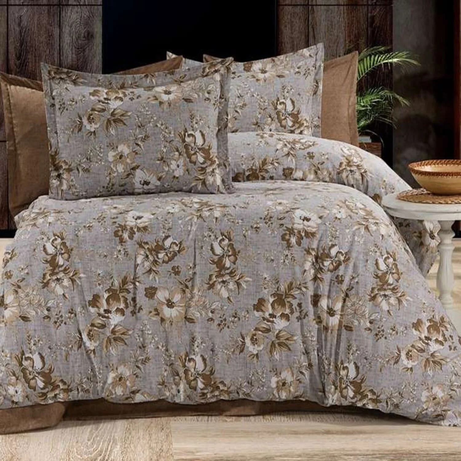 Φωτογραφία προϊόντος: MayHome Σετ Παπλωματοθήκη Polycotton Διπλή (Π: 200cm x Μ: 240cm) – 2520816492 Floral
