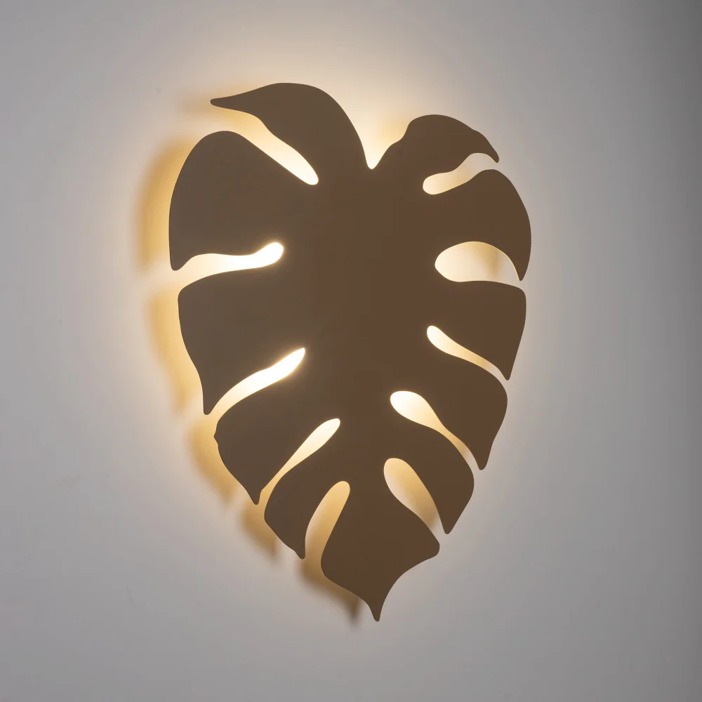 Φωτογραφία προϊόντος: TK Lighting Μπεζ Φωτιστικό Τοίχου Monstera Sabia LED G9 Μεγάλο