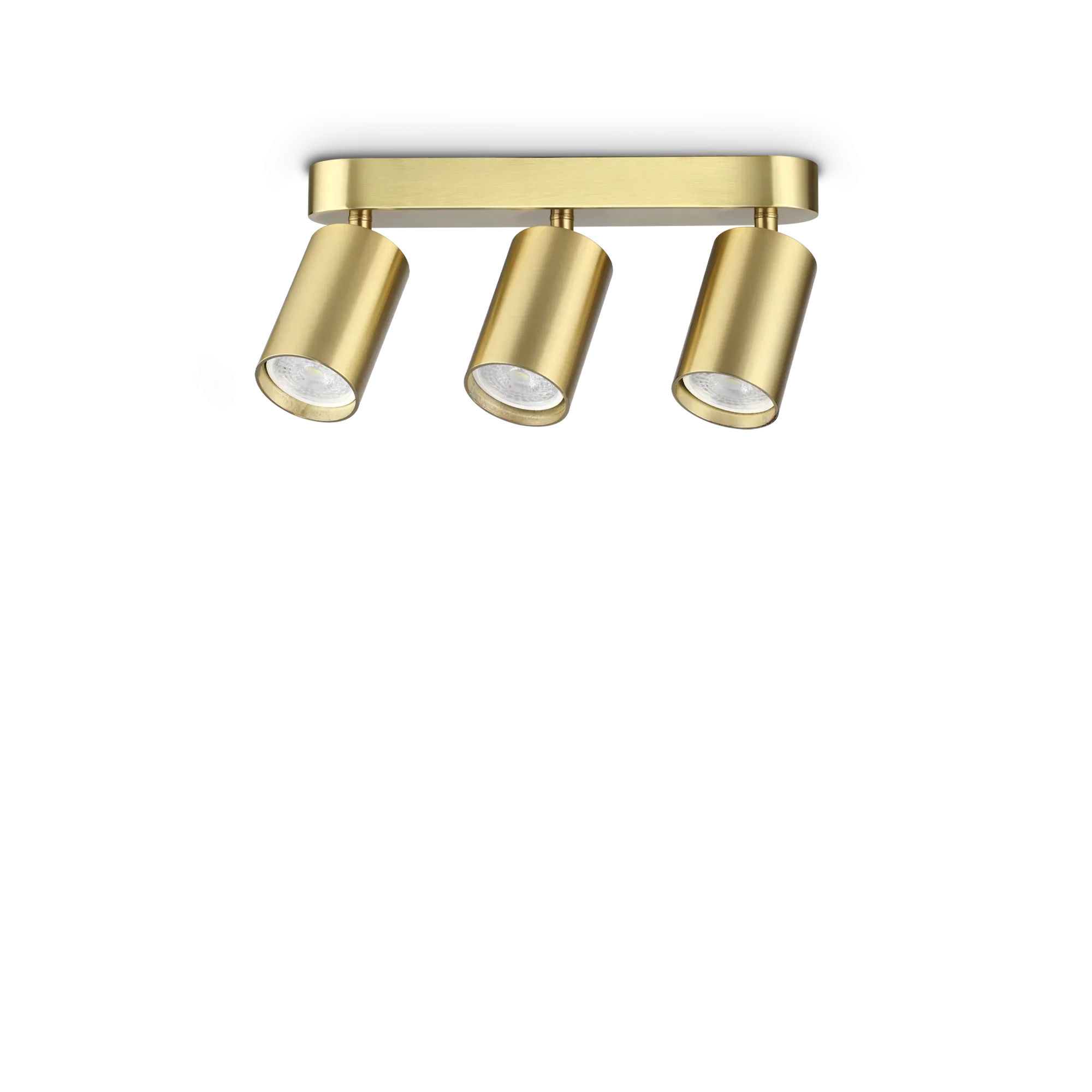 Φωτογραφία προϊόντος: Ideal lux Dynamite PL3 Linear Round Brass Φωτιστικό Τοίχου GU10 Τριπλό Ορείχαλκος