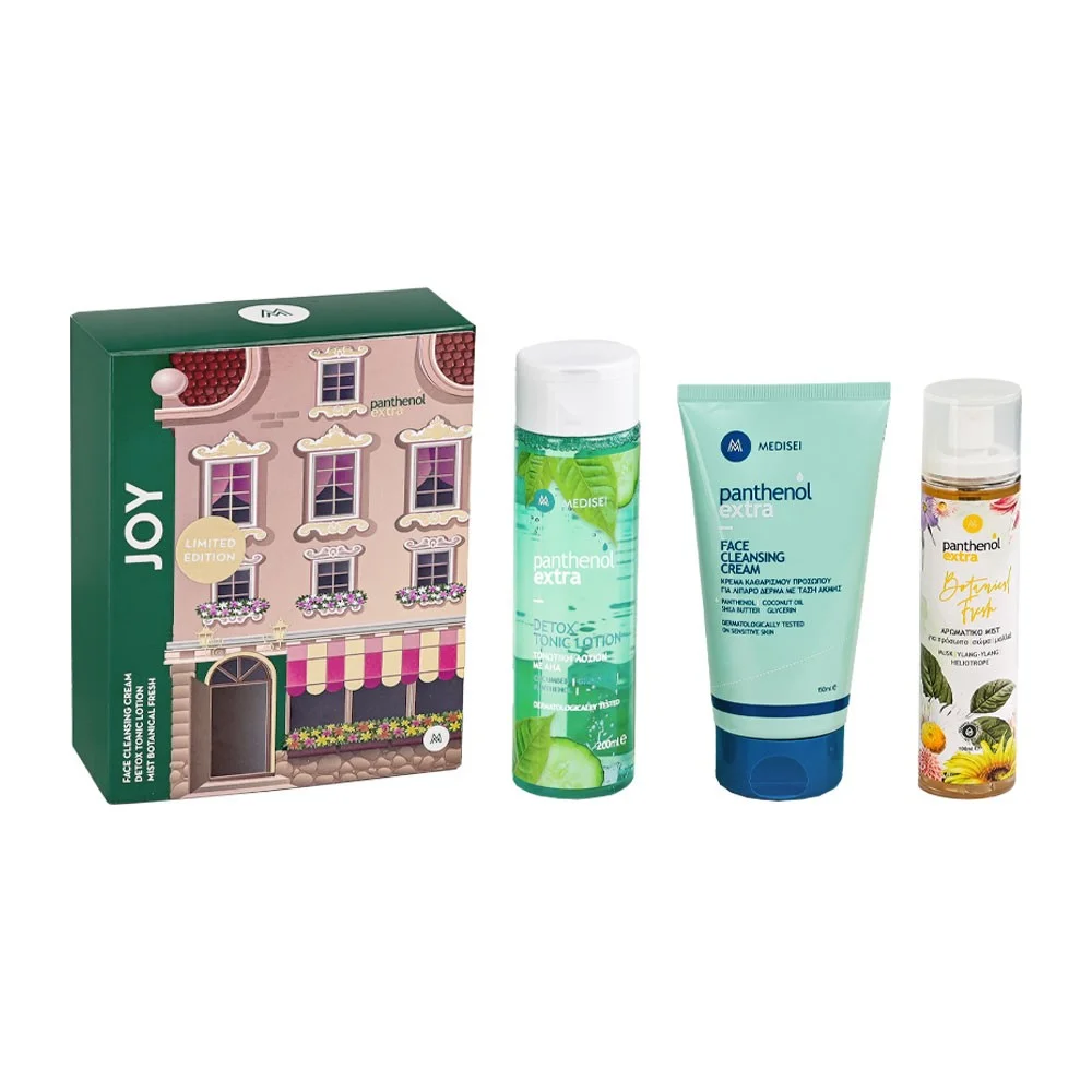 Φωτογραφία προϊόντος: PANTHENOL EXTRA Σετ Joy Limited Edition - Face Cleansing Cream 150ml, Detox Tonic Lotion 200ml & Mist Botanical Fresh 100ml