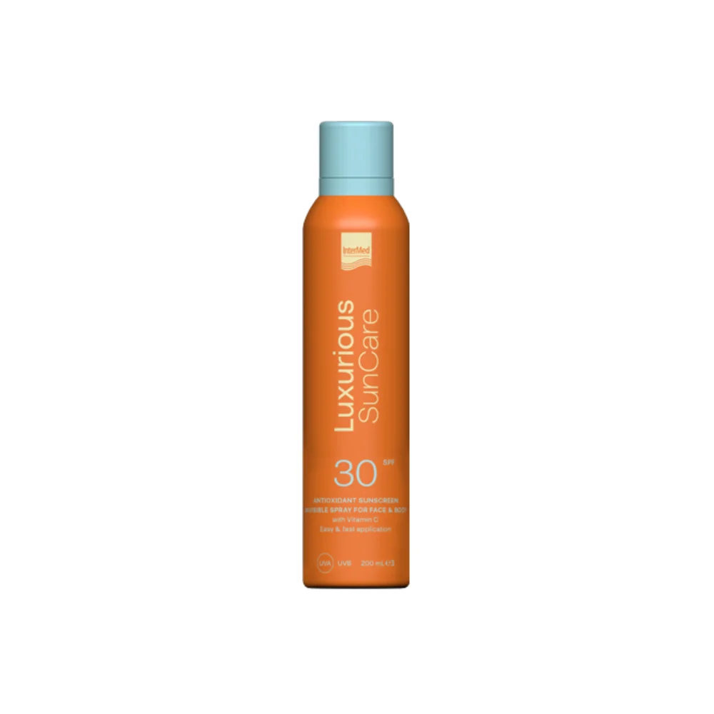 Φωτογραφία προϊόντος: LUXURIOUS SUN CARE Antioxidant Sunscreen Invisible Spray SPF30 με Βιταμίνη C (200ml)