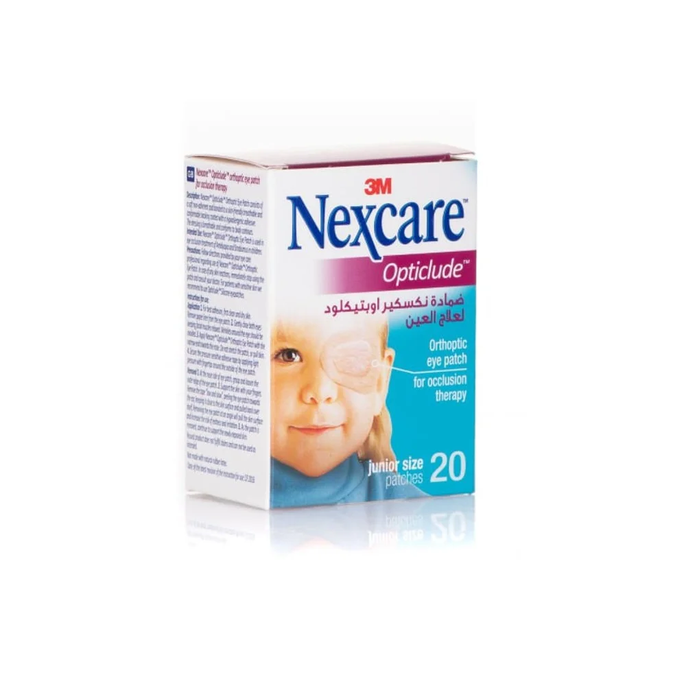Φωτογραφία προϊόντος: NEXCARE 3Μ Opticlude Junior Size Orthoptic Eye Patch - Οφθαλμικός Ορθοπτικός Επίδεσμος 20 patches