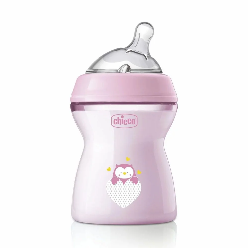 Φωτογραφία προϊόντος: CHICCO Natural Feeling Color Πλαστικό Μπιμπερό με Θηλή Σιλικόνης - Σιέλ 0m+ - 81323-10 (250ml)