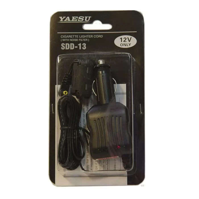 Φωτογραφία προϊόντος: YAESU SDD-13 Φορτιστής αυτοκινήτου με φίλτρο θορύβου (12-16V. - 2Amp.) SDD13