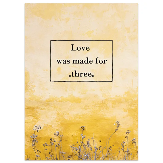 Φωτογραφία προϊόντος: OEM Ευχετήρια κάρτα Love was made for three