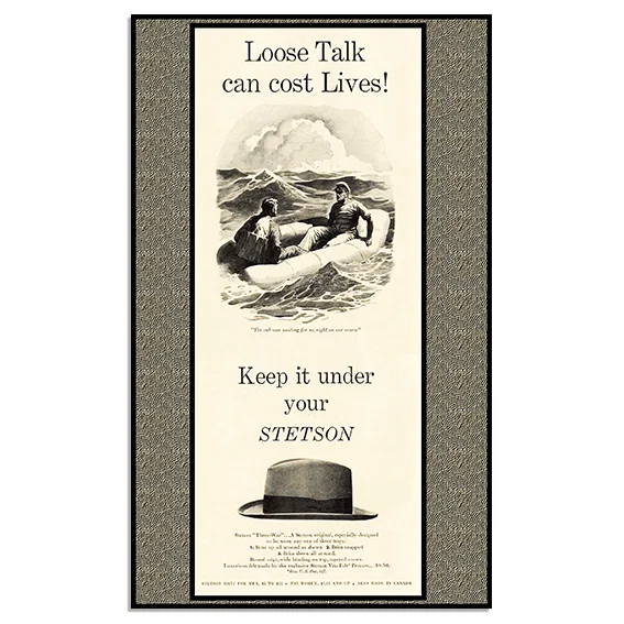 Φωτογραφία προϊόντος: OEM Αφίσα Stetson Hats Typographic
