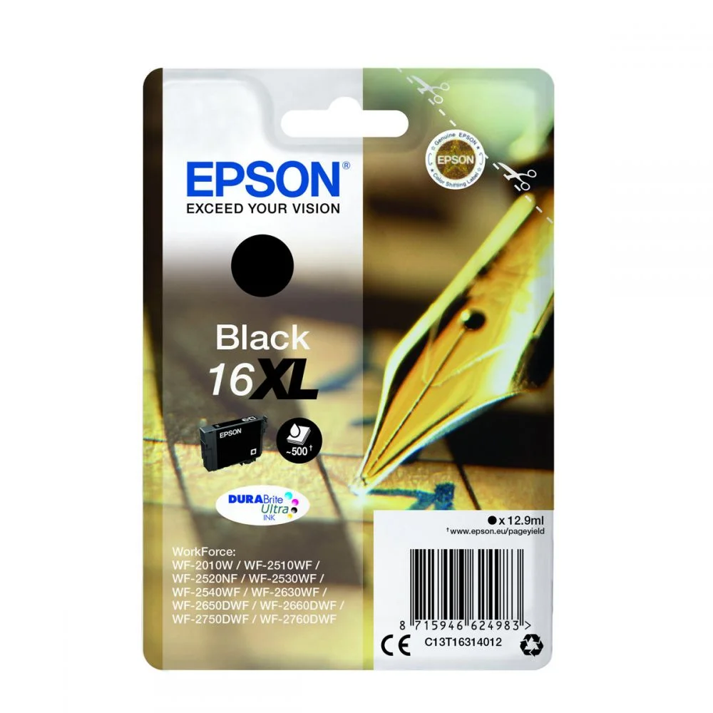 Φωτογραφία προϊόντος: Ink Epson T163140 XL Black with pigment ink - C13T16314012