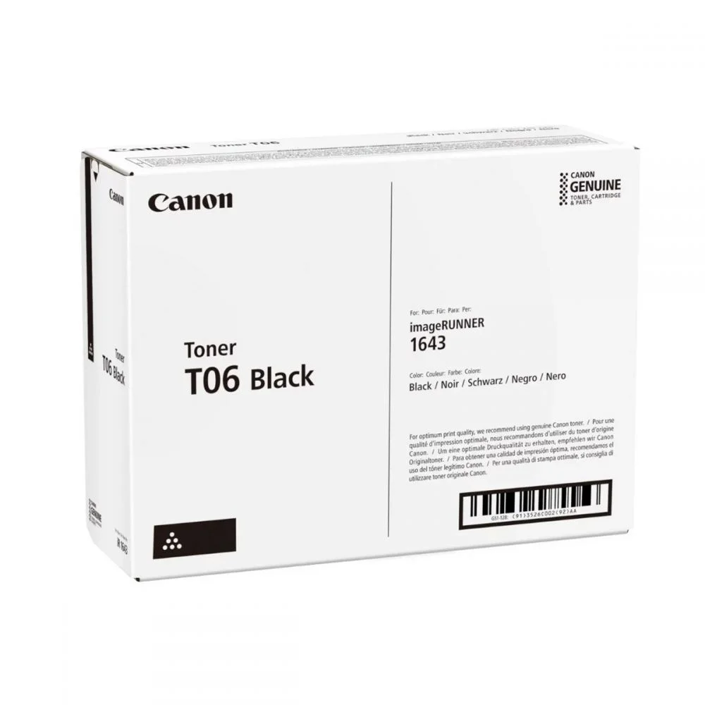 Φωτογραφία προϊόντος: Toner Laser Canon Crtr CRG-T06 Black - 20,5K Pgs - 3526C002