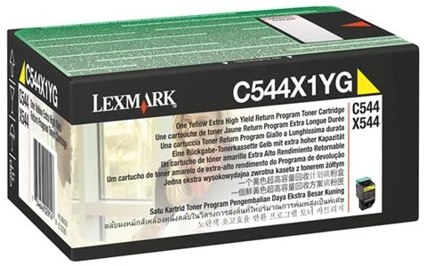 Φωτογραφία προϊόντος: Toner Laser Lexmark C544X1Y Yellow High Yield 4K Pgs - C544X1YG