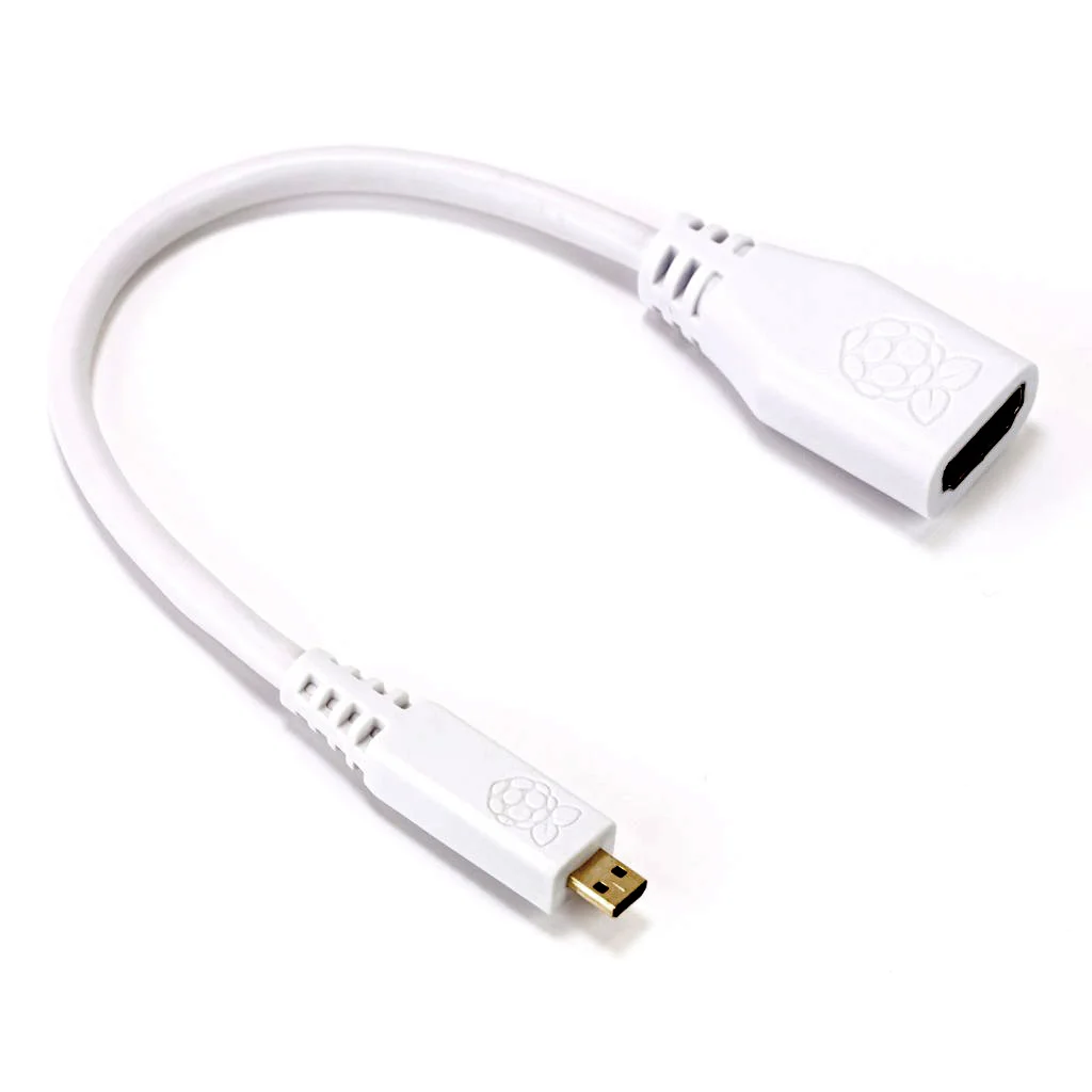 Φωτογραφία προϊόντος: Raspberry Pi 235mm micro-HDMI to standard HDMI adapter cable