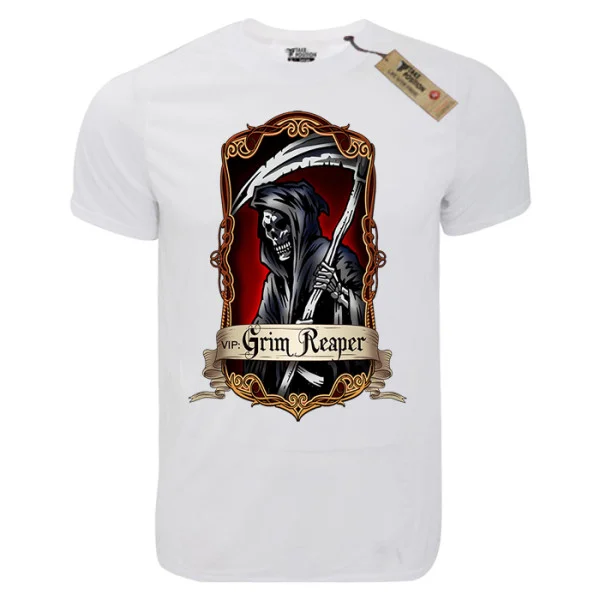 Φωτογραφία προϊόντος: T-shirt unisex Takeposition T-cool λευκό Grim Reaper 900-8014