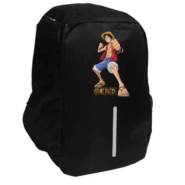 Φωτογραφία προϊόντος: Takeposition Anime One Piece Monkey D.Luffy Σχολική τσάντα Razor 1κεντρική θέση Rpet 600D 44Y x 34Μ x 10Π, Μαύρο, 973-1311-02
