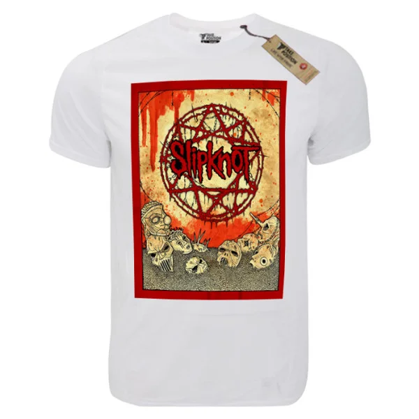 Φωτογραφία προϊόντος: T-shirt unisex Takeposition T-cool λευκό Slipknot full red, 900-7563
