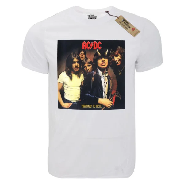 Φωτογραφία προϊόντος: T-shirt unisex Takeposition T-cool λευκό Acdc Highway to Hell, 900-7516