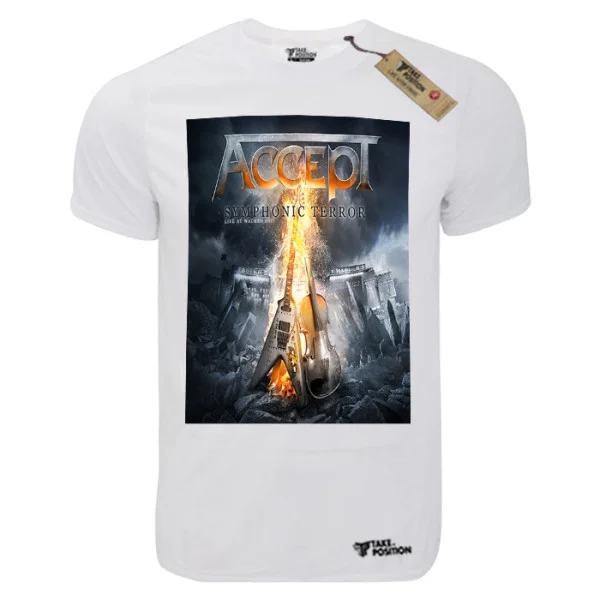 Φωτογραφία προϊόντος: TakePosition T-shirt unisex T-cool λευκό Accept Symphonic terror, 900-7681
