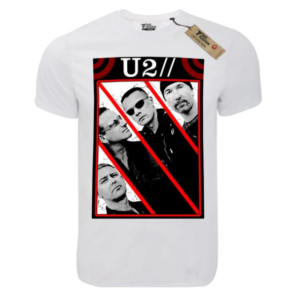 Φωτογραφία προϊόντος: T-shirt unisex Takeposition T-cool λευκό U2 group, 900-7644