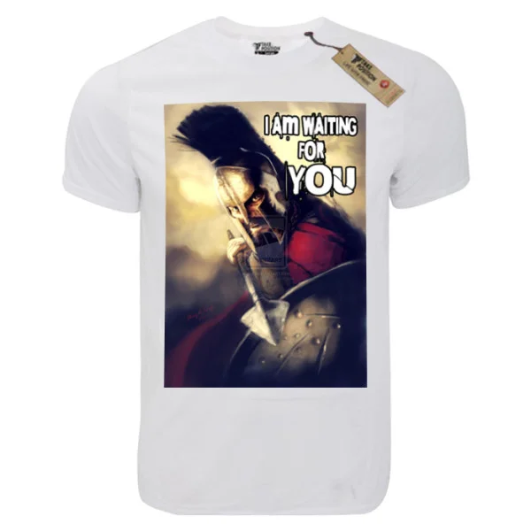 Φωτογραφία προϊόντος: T-shirt unisex Takeposition T-cool λευκό Iam waiting for you, 900-8515