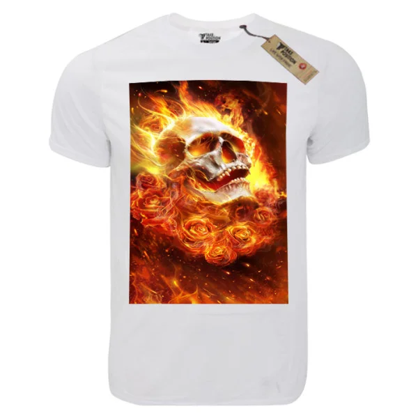 Φωτογραφία προϊόντος: T-shirt unisex Takeposition T-cool λευκό Fire and Blood 900-8009