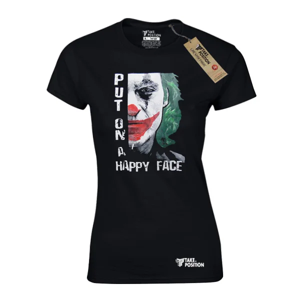 Φωτογραφία προϊόντος: T-SHIRT ΓΥΝΑΙΚΕΙΟ TAKEPOSITION, JOKER, σε ΜΑΥΡΟ/ 2XLARGE, 504-8507-prosf