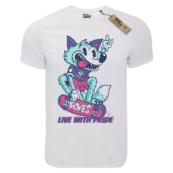 Φωτογραφία προϊόντος: T-shirt unisex Takeposition T-cool λευκό Fox scater, 900-1501